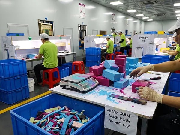 Cross-contamination in silicone manufacturing facility